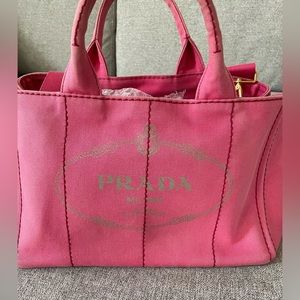 ❌ SOLD ❌ Prada Pink Denim Canapa Bag